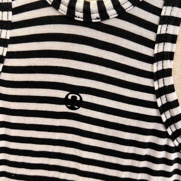 Lululemon Navy & White Stripe Racerback Tank Top - Picture 4 of 6